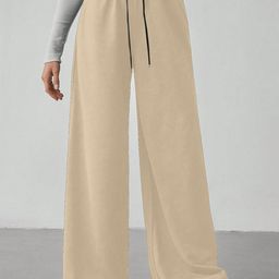 Mast & Harbour Women Relaxed Wide Leg High-Rise Trousers-picture-47
