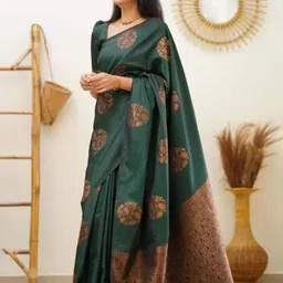 Moda Rapido Woven Design Zari Banarasi Saree-28