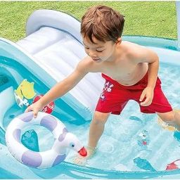 Blue with Water (IND*74) Capacity 180 Liters 57165 Inflatable Swimming Pool-33