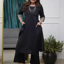 Lilots Women Regular Kurta with Trousers-picture-48