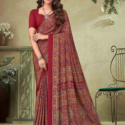 Reboot Fashions Ethnic Motifs Printed Pure Crepe Saree-picture-15