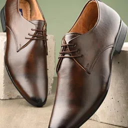SHOE BLATE Men Brown Derbys Formal shoes-picture-17