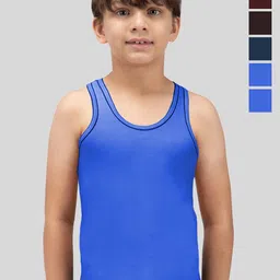 AMUL COMFY Boys Pack Of 6 Pure Cotton Undershirt Vests-image-95