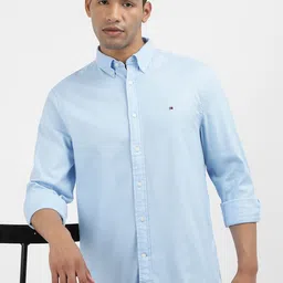 Tommy Hilfiger Men Solid Button-Down Collar Casual Shirt-picture-13