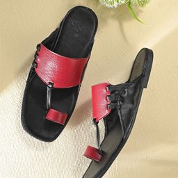 House of Pataudi Men Slip On Kolhapuris-image-88