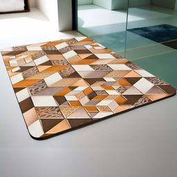 IVAZA Camel Brown 2355 GSM Silicone Bath Rugs-image-88