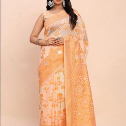 Astita Floral Saree-image-100