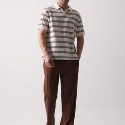 SZN Men High-Rise Relexed Fit Regular Trousers-image-62