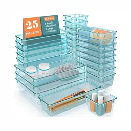 JD FRESH Blue Set of 6 Regular Makeup Organiser Organisers-picture-25