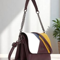 Exotic Colourblocked PU Sling Bag-28