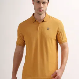 Cantabil Men Solid Polo Collar Slim Fit T-shirt-image-10