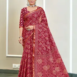 DIVASTRI Zari Bagru Saree-picture-17