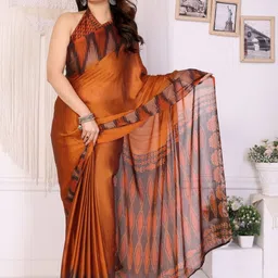 SUPERLAXMI Ethnic Motifs Pure Chiffon Saree-picture-0