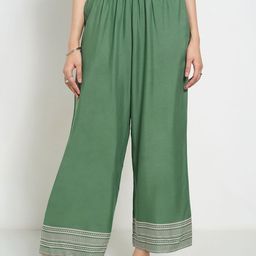RANGMANCH BY PANTALOONS Women Flared Trousers-image-114