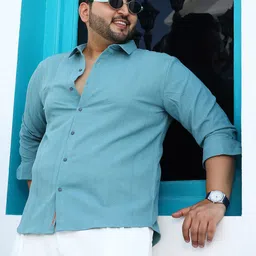 Instafab Plus Men Comfort Casual Shirt-image-74