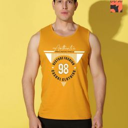 WOOSTRO Men Pack of 2 Typography Printed Round Neck Cotton Slim Fit Sports T-shirts-picture-30
