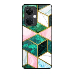 QRIOH Seamless Marble Printed OnePlus Nord CE 3 5G Glass Back Case Mobile Accessories-picture-40