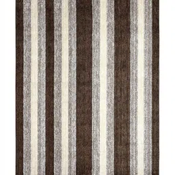 Saral Home Brown Striped Anti-Skid Polyester Carpet-image-62
