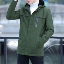 Men Colorblock Casual Jacket-image-92