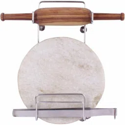 Chakla/Belan Kitchen Rack Stainless Steel Rolling Board & Pin Holder (Only Stand), Chakla Belan Tawa Chimta Stand for Kitchen(Wall Mounted) Steel-15