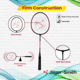 jager-smith PB-1000 Combo, JSBN-101 & Featherlite 2 Shuttle Badminton Kit image 2