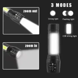 hasru GREEN BOX with cob 1 hrs Torch Emergency Light image 4