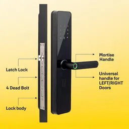 Yale Smart Locks For Private Space (Smart Keypad, YDME 100 NxT, Black) image 3