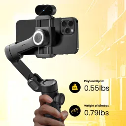 Hold up Gimbal Stabilizer Smart XE AI NO APP AI Tracking Gesture Control 3-Axis Foldable 3 Axis Gimbal for Mobile image 4