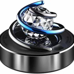 Car Perfume Diffuser Rotating Solar Air Freshener Double-ring Aromatherapy black Solar Air Freshener Double-ring Air Purifier-image-39