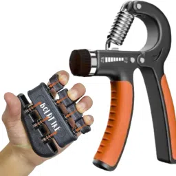 Latest (2 Pack) New Finger Exerciser With Wrist Exerciser Forearm Strengthener Hand Grip/Fitness Grip-image-76