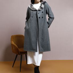 athena Wool Solid Coat For Women-picture-39
