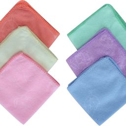 SUPER GELINGEN Very Soft Women's Cotton Face Towels, Multicolour - Set of 12 ["Multicolor"] Handkerchief-image-26
