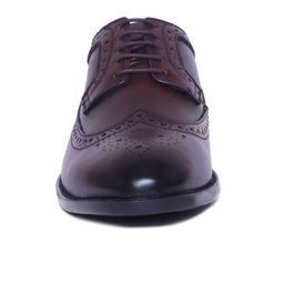 Zoom Shoes Men Brown Solid Leather Brogues-image-44