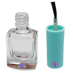 ear lobe & accessories Ear Lobe & Accessories] Empty Nail Polish Bottles - 5 ml (Pack of 10) | Clear Glass Bottles | Brush Cap for Easy Application | for Nail Art | Reusable | Cuticle Oils image 2