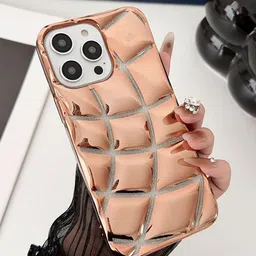 Luxury Kase LK142 Electroplated curved plaid Protective iPhone 12 Pro Max Back Case-image-50