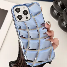 Luxury Kase LK142 Electroplated curved plaid Protective iPhone 15 Pro Max Back Case-image-19