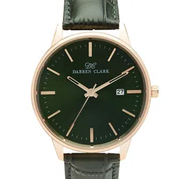 DARREN CLARK Men Leather Straps Analogue Automatic Motion Powered Watch 1001L-L0314-33