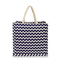 earthbags Geometric Printed Oversized Jute Tote Bag Handbags-19