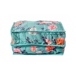 Kuber Industries Green Printed Cotton Undergarments Storage Bag-8