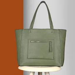 Accessorize Textured Oversized Structured Tote Bag-1