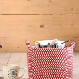 Pano Utility Crest Round Storage Basket-image-1