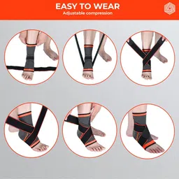 BOLDFIT Unisex Black Ankle Support Wrap-image-67