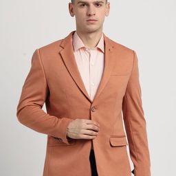 Turtle Notched Lapel Single Breasted Blazer-20