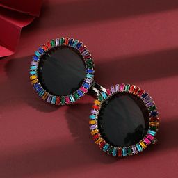 HAUTE SAUCE by Campus Sutra Women Full Rim Embellished Round Sunglasses AW23_SOHISG9106-8