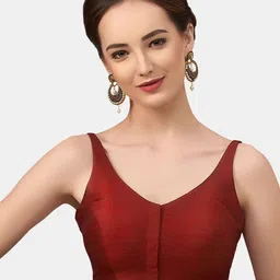 neckbook V-Neck Padded Princess Cut Readymade Saree Blouse-picture-23