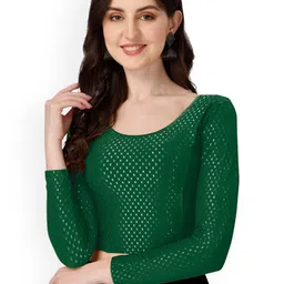 SCUBE DESIGNS Woven Design Cotton Saree Blouse-53