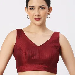 neckbook Embroidered V-Neck Saree Blouse-picture-10