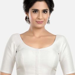 neckbook Kora Silk Readymade Saree Blouse-picture-57