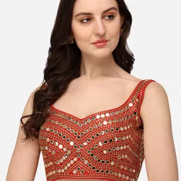 KALINI Embroidered Silk Saree Blouse-picture-45