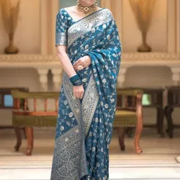 S.K.C Ethnic Motifs Woven Designed Saree-55